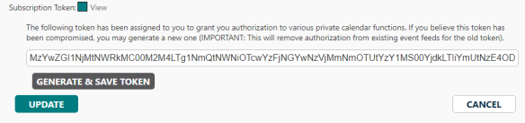update token