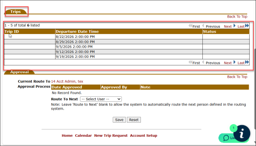 Trip Details without Trip ID
